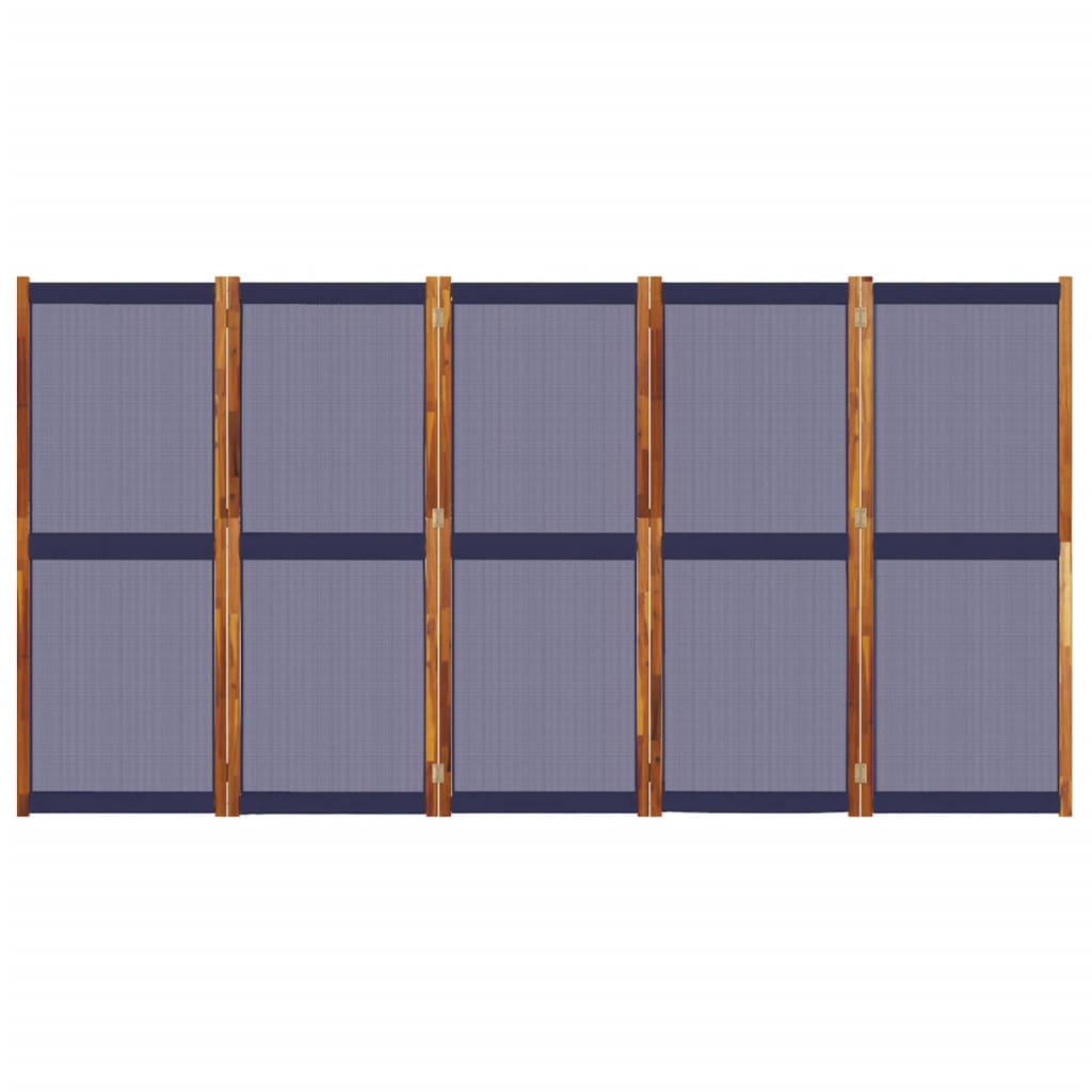 8721012464285_g_en_hd_2 vidaXL 5-Panel Room Divider Dark Blue 350x180 cm - Image 4