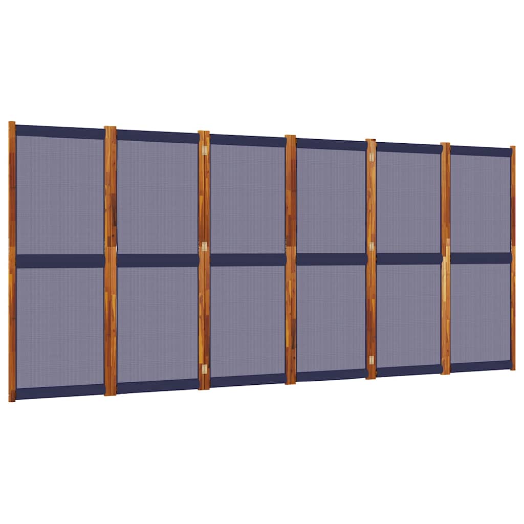 8721012464292_a_en_hd_1 vidaXL 6-Panel Room Divider Dark Blue 420x180 cm - Image 2