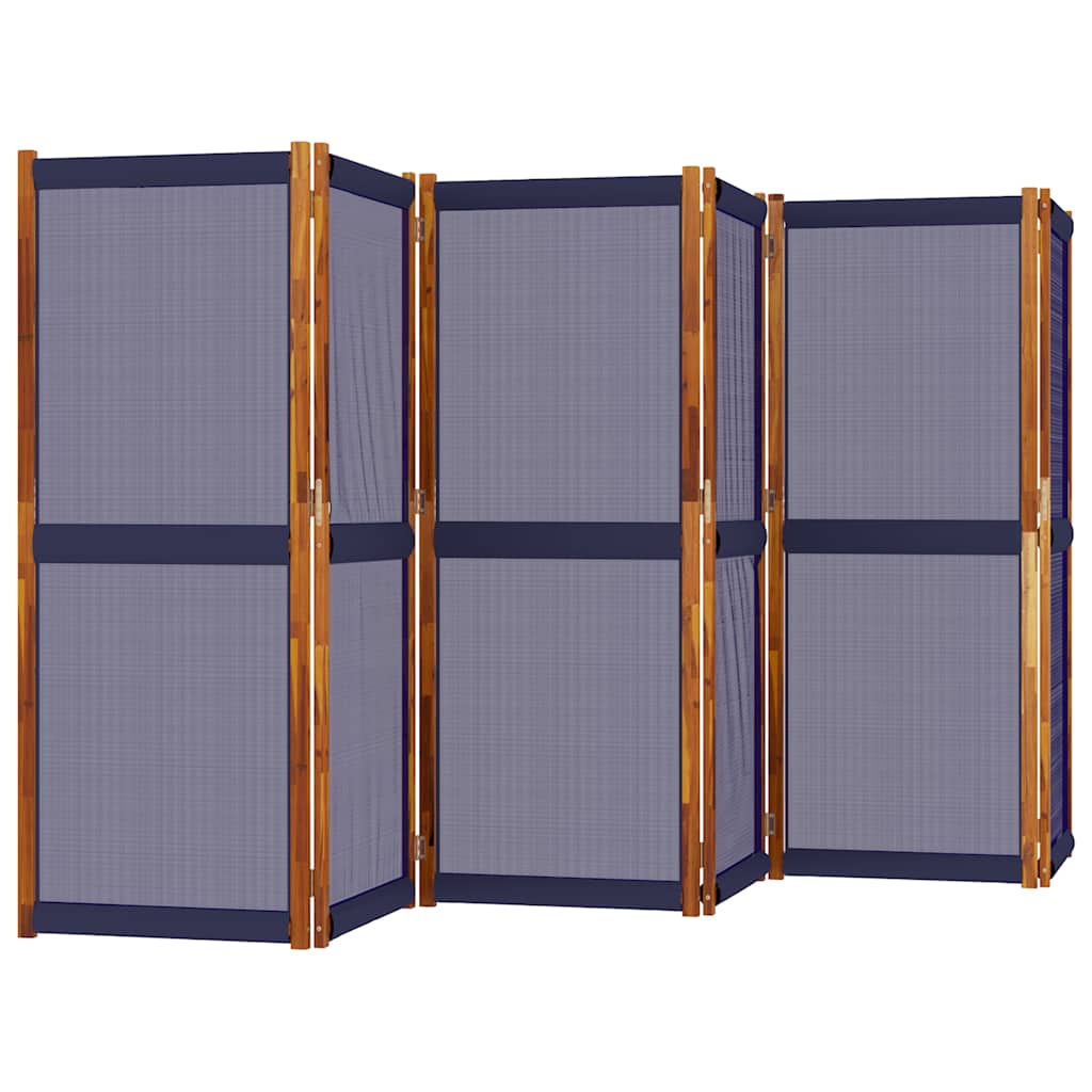 8721012464292_g_en_hd_1 vidaXL 6-Panel Room Divider Dark Blue 420x180 cm - Image 3