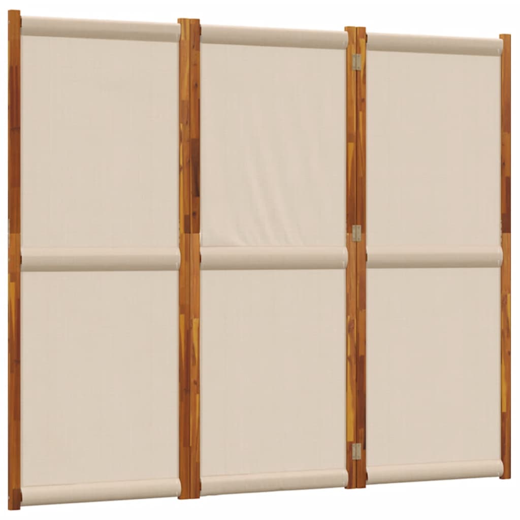 8721012464308_a_en_hd_1 vidaXL 3-Panel Room Divider Taupe 210x180 cm - Image 2
