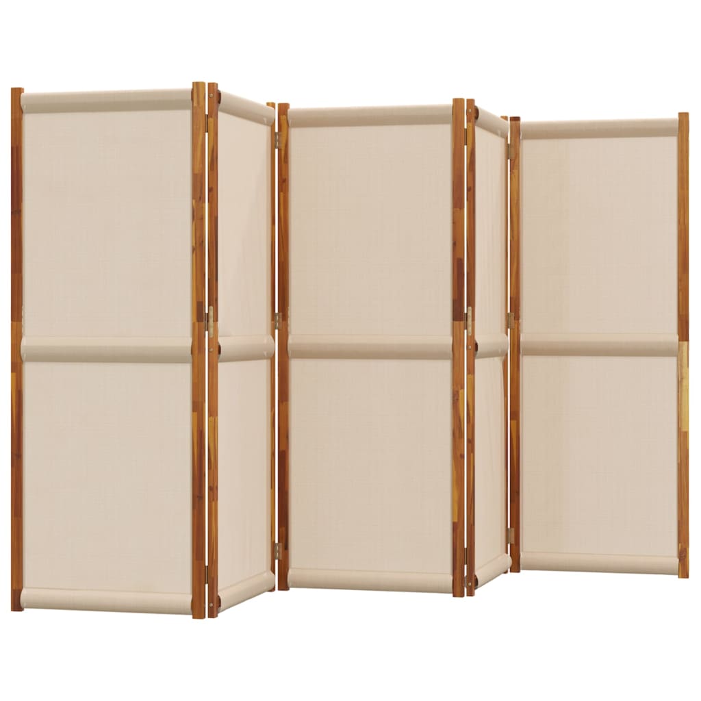 8721012464322_g_en_hd_1 vidaXL 5-Panel Room Divider Taupe 350x180 cm - Image 3