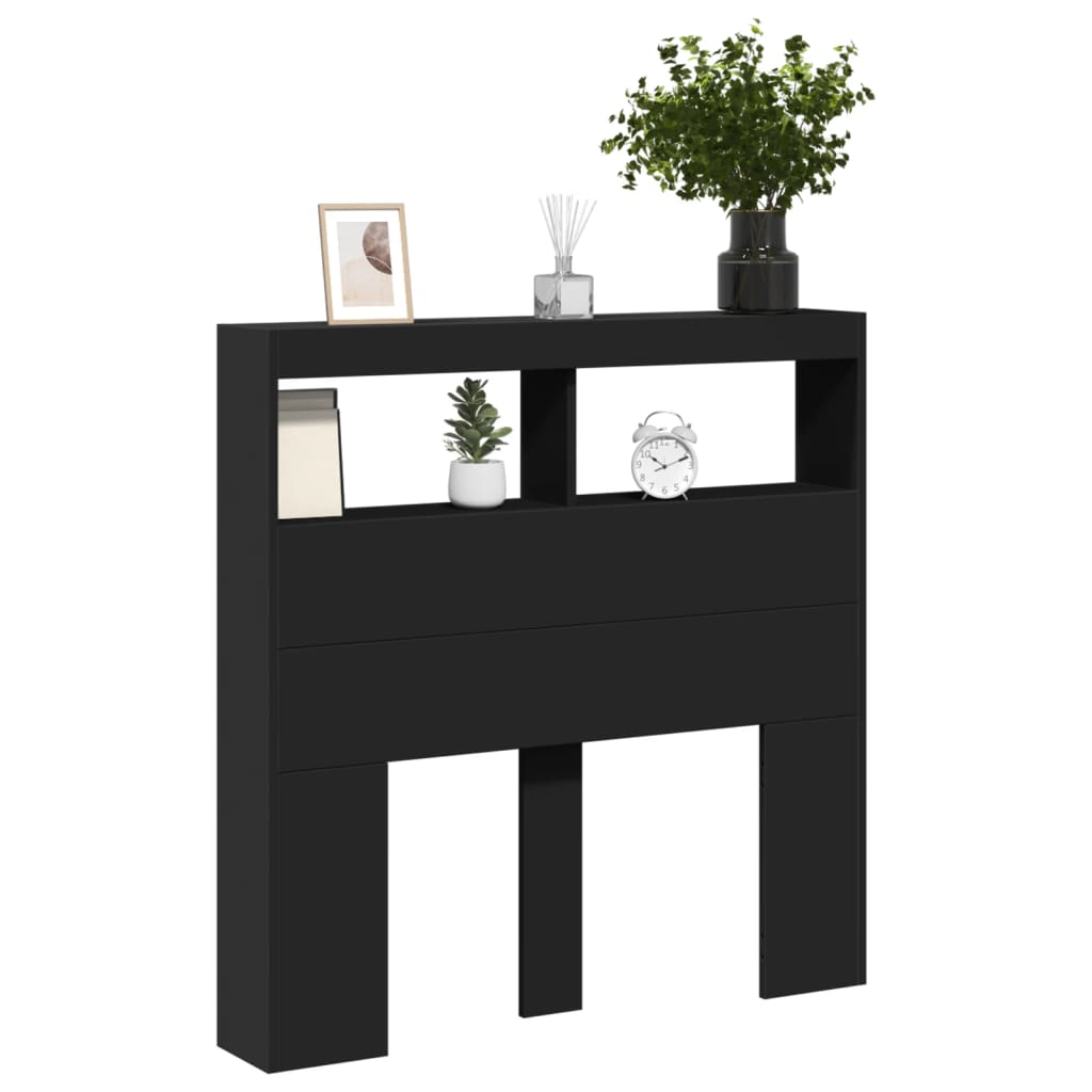 8721012464988_g_en_hd_3 vidaXL Headboard Cabinet with LED Black 100 cm - Image 5