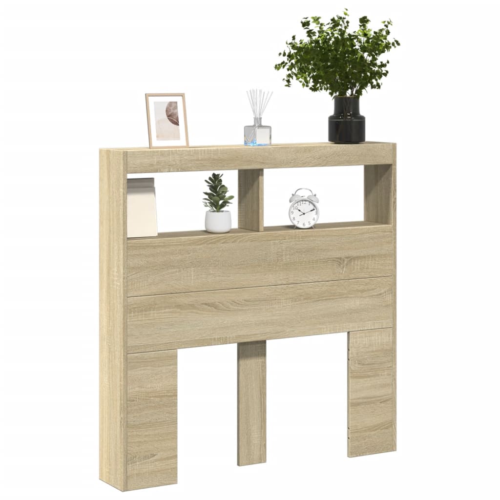 8721012464995_g_en_hd_3 vidaXL Headboard Cabinet with LED Sonoma Oak 100 cm - Image 5