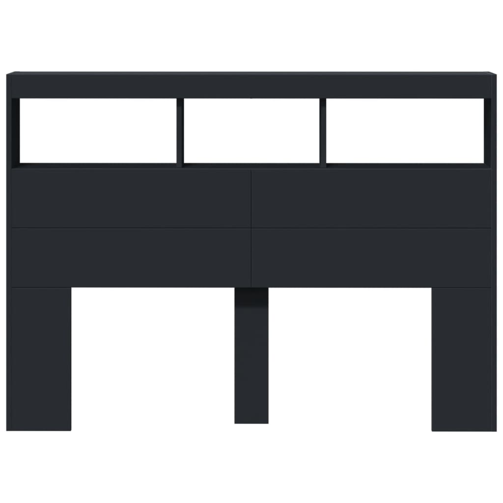 8721012465121_g_en_hd_4 vidaXL Headboard Cabinet with LED Black 140 cm - Image 6