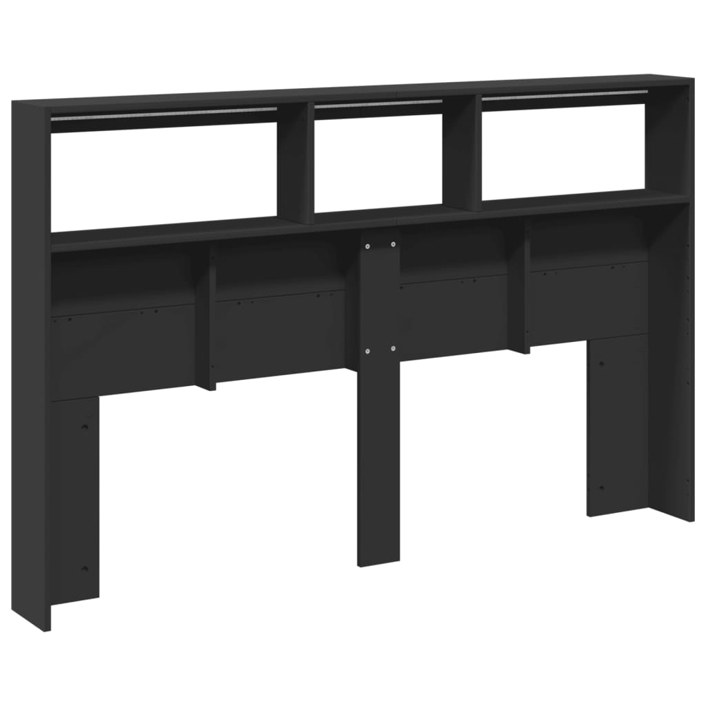 8721012465190_g_en_hd_6 vidaXL Headboard Cabinet with LED Black 160x17x102 cm - Image 8