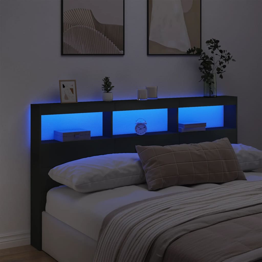 8721012465268_g_en_hd_2 vidaXL Headboard Cabinet with LED Black 180 cm - Image 4