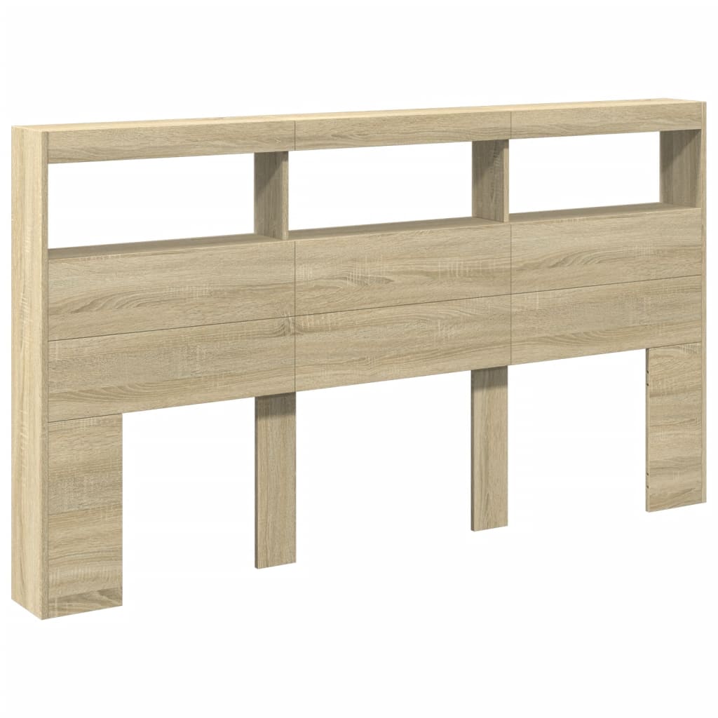 8721012465275_g_en_hd_1 vidaXL Headboard Cabinet with LED Sonoma Oak 180 cm - Image 3