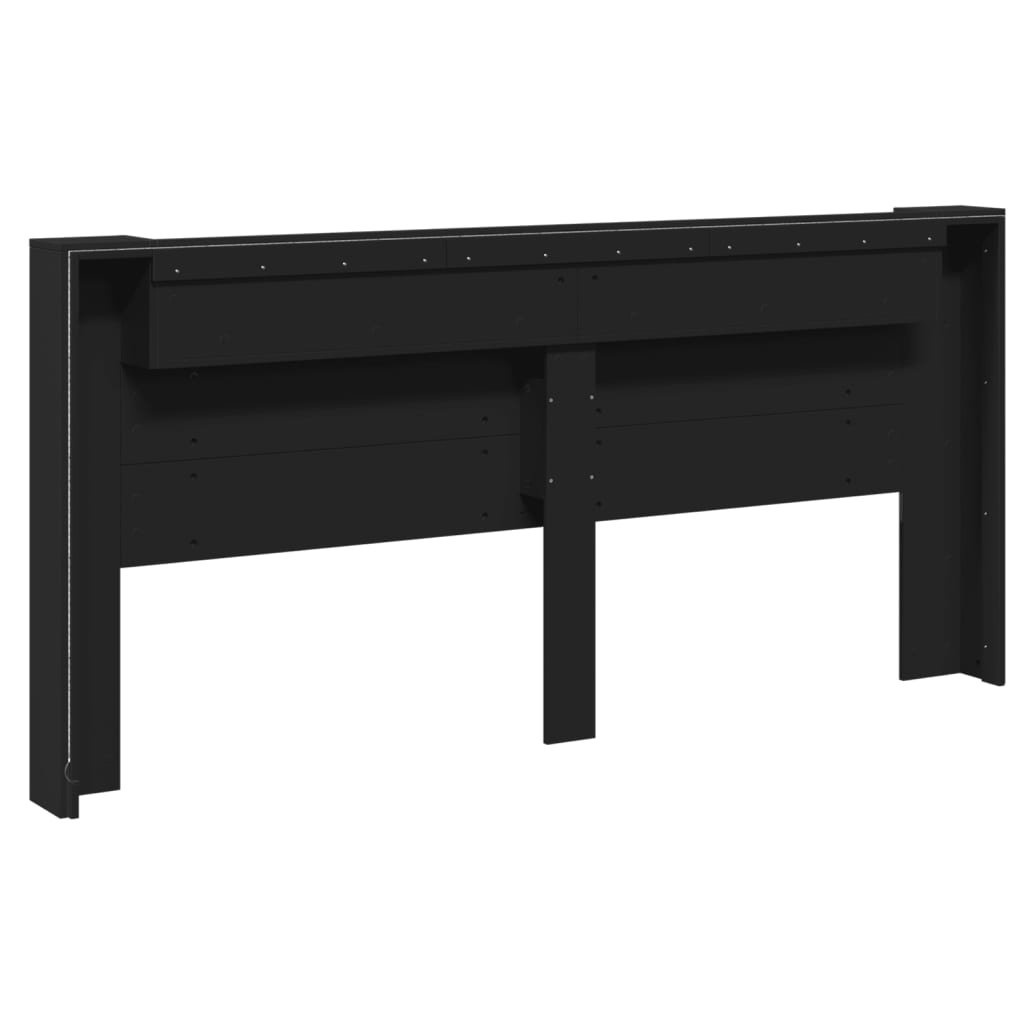 8721012465893_g_en_hd_6 vidaXL Headboard Cabinet with LED Black 220x16.5x103.5 cm - Image 8