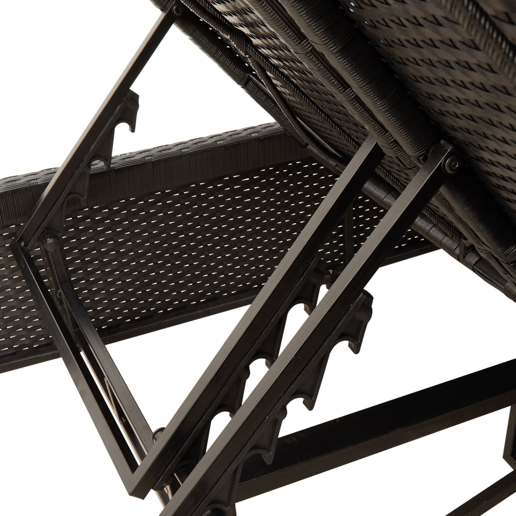 8721012466968_g_en_hd_6 vidaXL Double Sun Lounger with Cushions Black Poly Rattan - Image 8