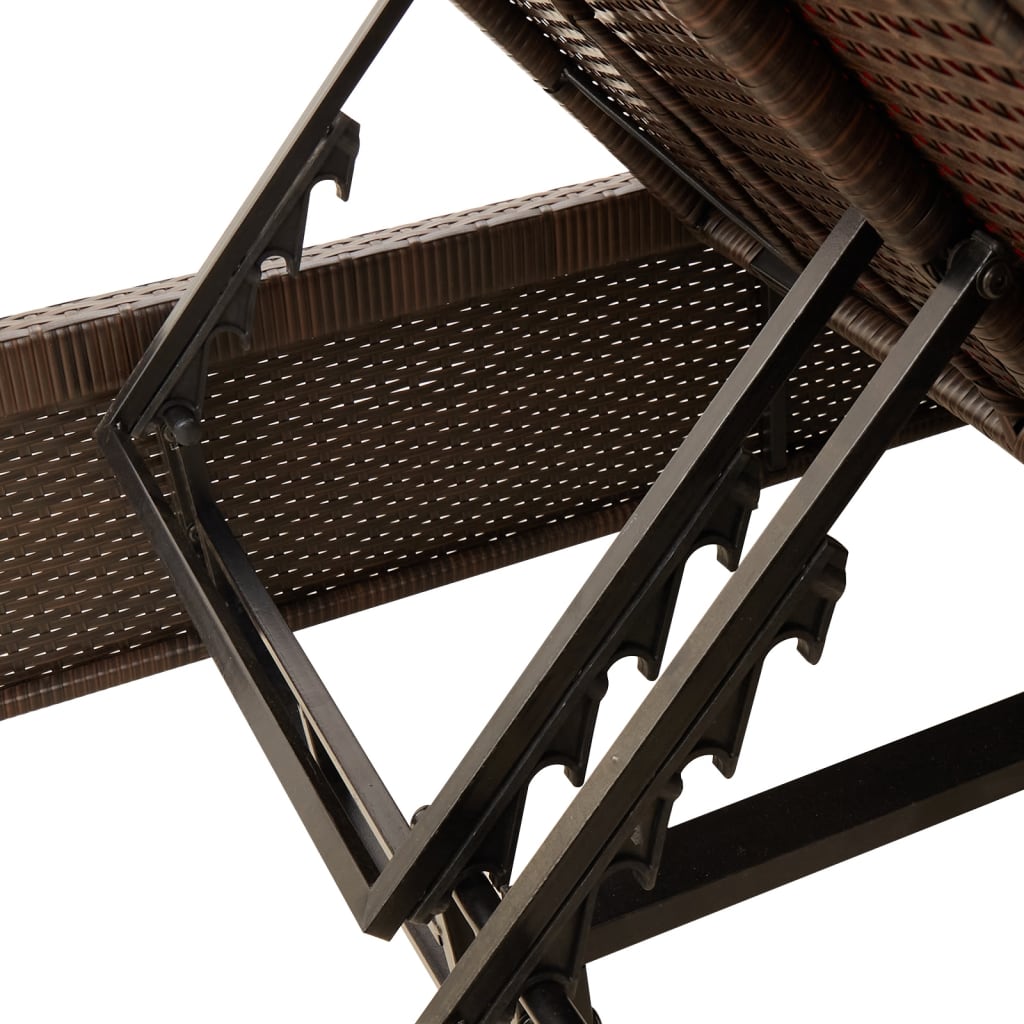 8721012466975_g_en_hd_6 vidaXL Double Sun Lounger with Cushions Brown Poly Rattan - Image 8