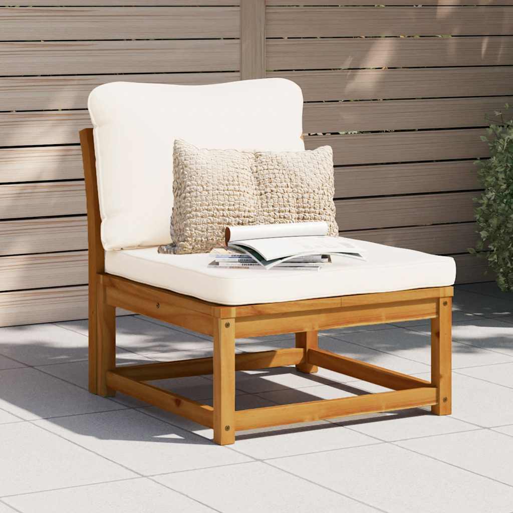 vidaXL Garden Sofa with Cushions Solid Wood Acacia