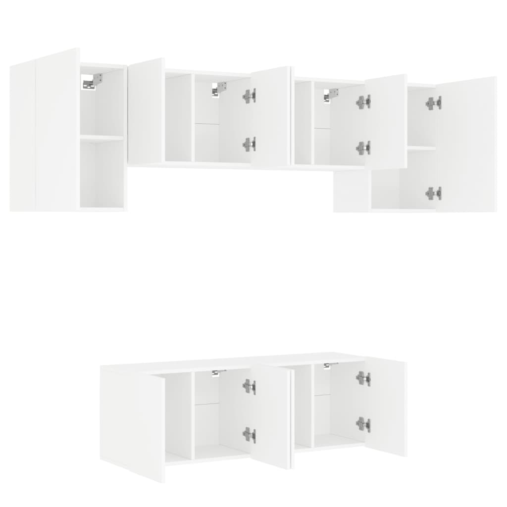 8721012468542_g_en_hd_2 vidaXL 6 Piece TV Wall Units White Engineered Wood - Image 5