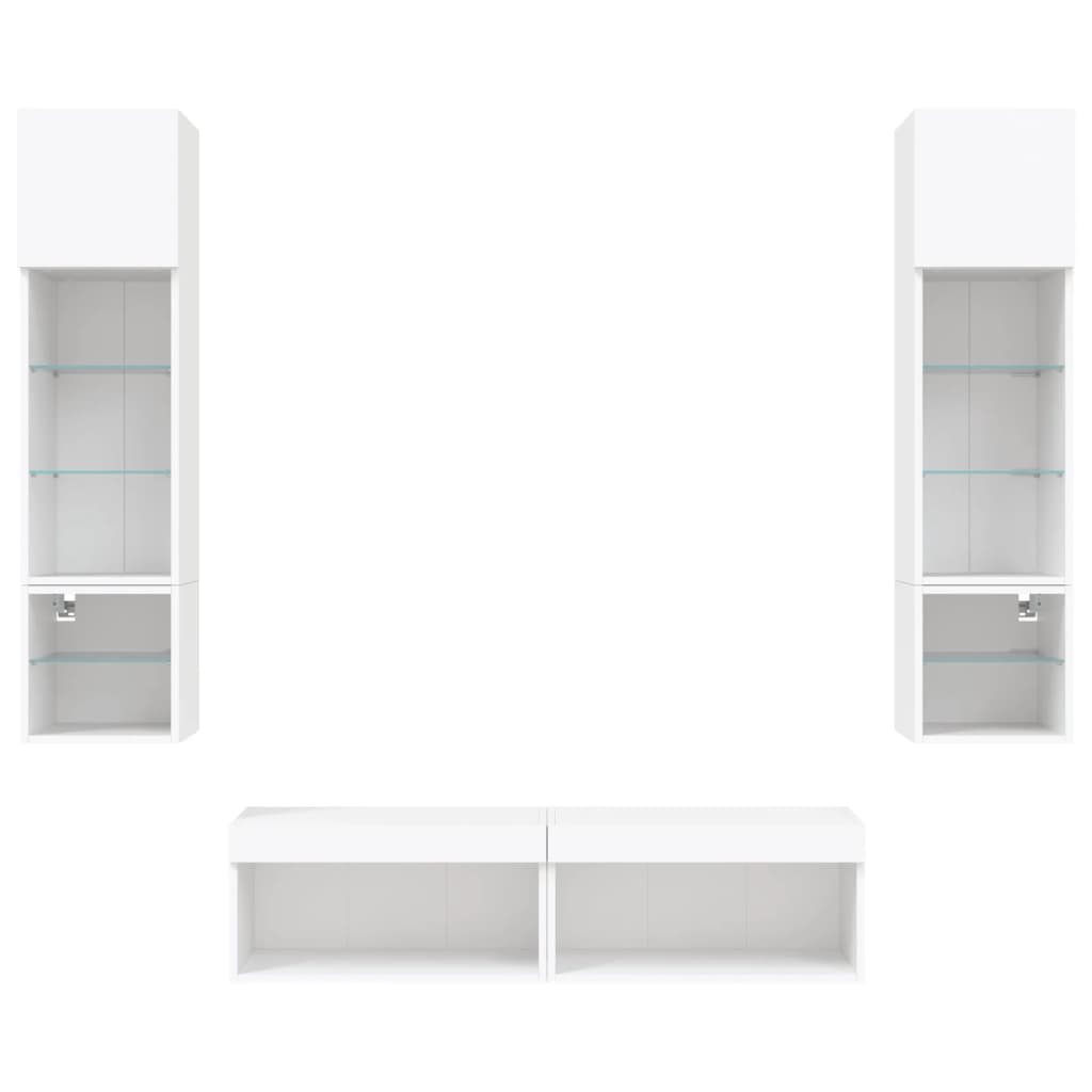 8721012470378_g_en_hd_5 vidaXL 6 Piece TV Wall Units with LED White Engineered Wood - Image 8