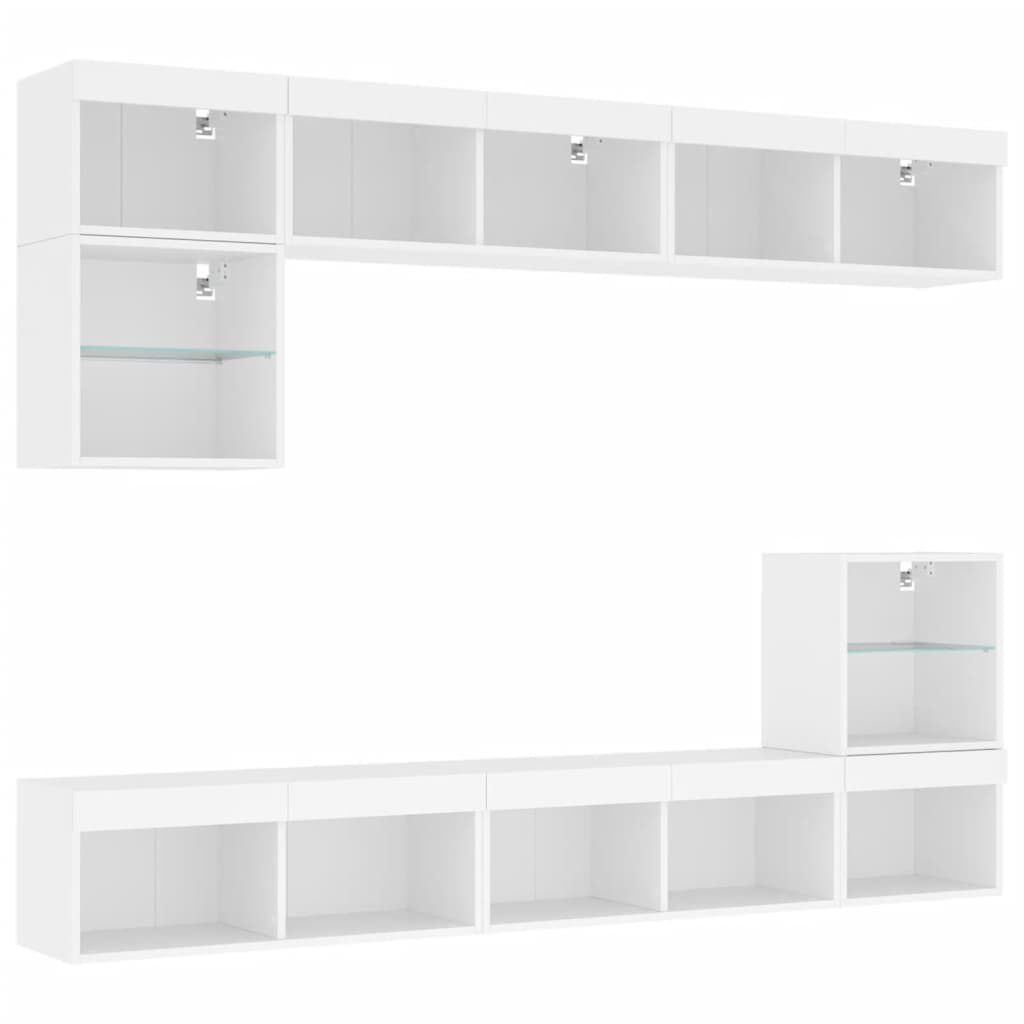 8721012470835_g_en_hd_1 vidaXL 8 Piece TV Wall Units with LED White Engineered Wood - Image 4