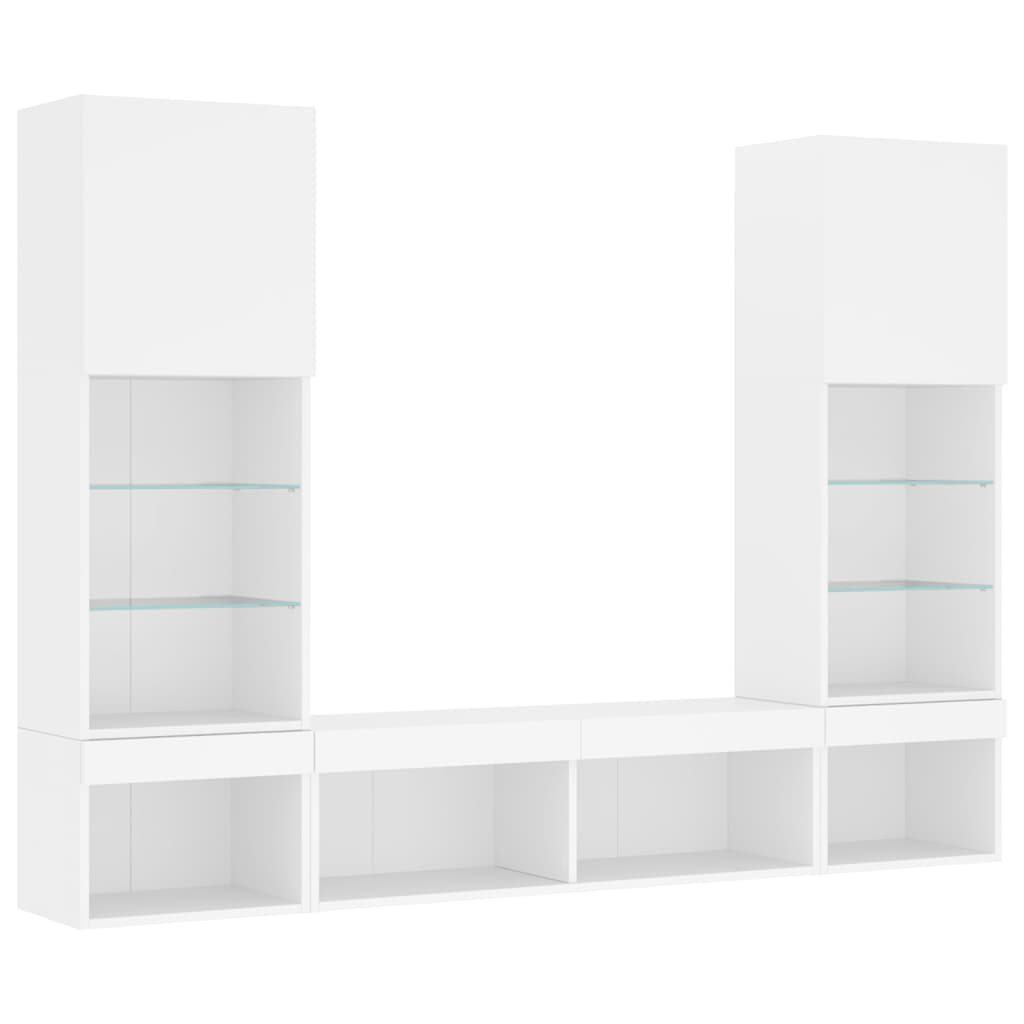8721012471054_g_en_hd_1 vidaXL 5 Piece TV Wall Units with LED White Engineered Wood - Image 4