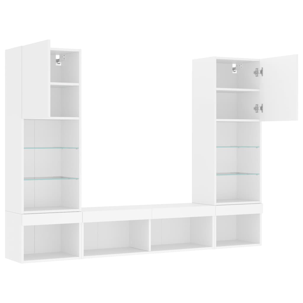 8721012471054_g_en_hd_4 vidaXL 5 Piece TV Wall Units with LED White Engineered Wood - Image 7