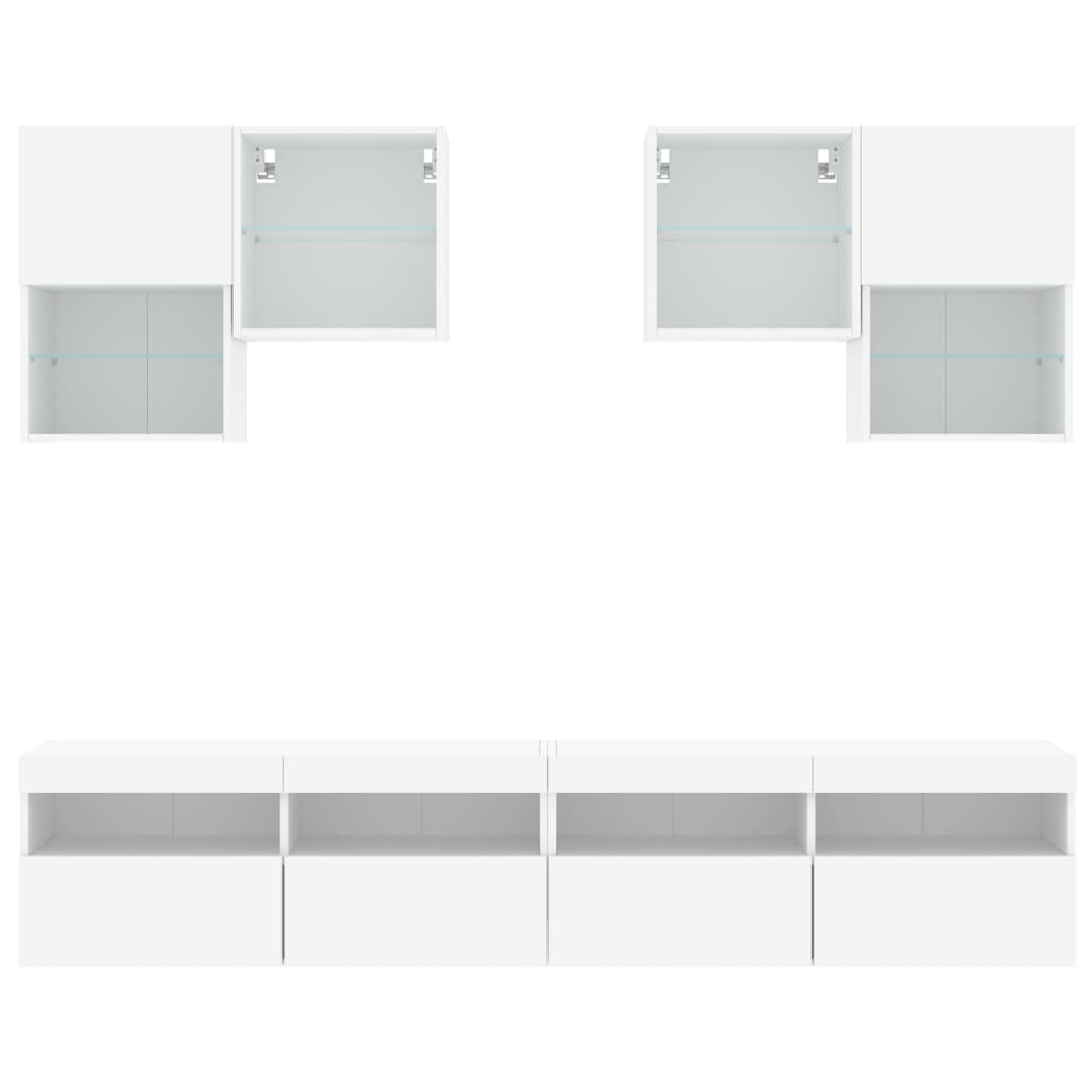 8721012471658_g_en_hd_5 vidaXL 6 Piece TV Wall Cabinet Set with LED Lights White - Image 8