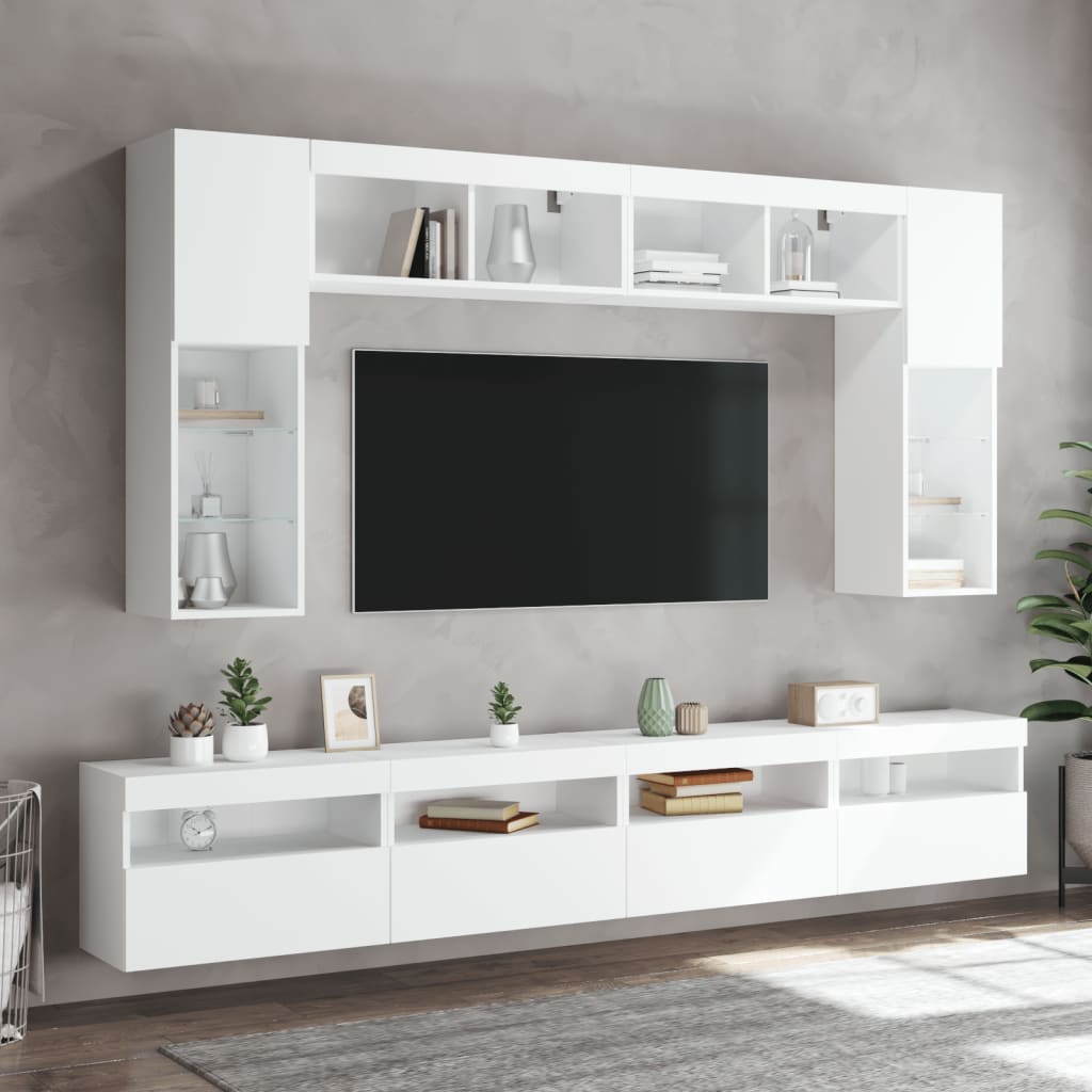 8721012471795_g_en_hd_2 vidaXL 8 Piece TV Wall Cabinet Set with LED Lights White - Image 5