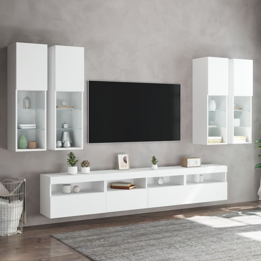 8721012471863_g_en_hd_2 vidaXL 7 Piece TV Wall Cabinet Set with LED Lights White - Image 5