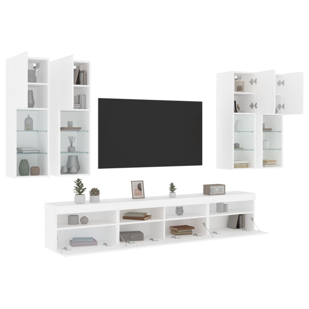 8721012471863_g_en_hd_3 vidaXL 7 Piece TV Wall Cabinet Set with LED Lights White - Image 6