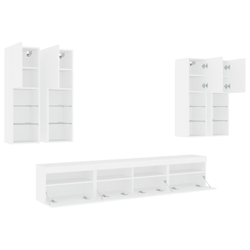 8721012471863_g_en_hd_4 vidaXL 7 Piece TV Wall Cabinet Set with LED Lights White - Image 7