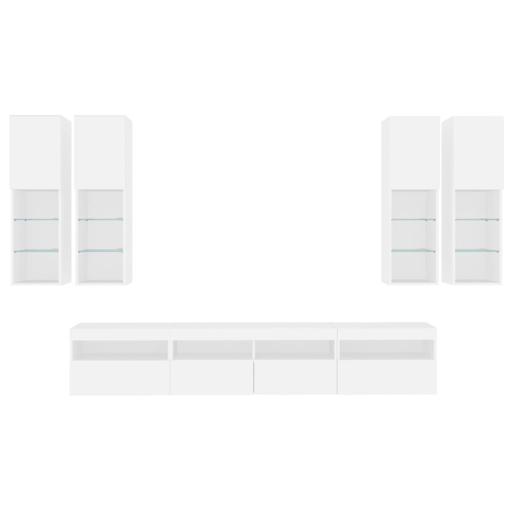 8721012471863_g_en_hd_5 vidaXL 7 Piece TV Wall Cabinet Set with LED Lights White - Image 8