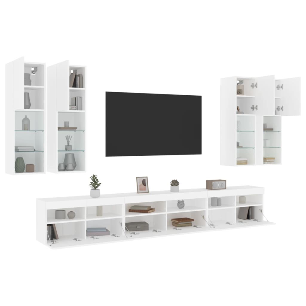 8721012471931_g_en_hd_3 vidaXL 7 Piece TV Wall Cabinet Set with LED Lights White - Image 6