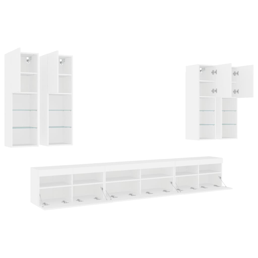 8721012471931_g_en_hd_4 vidaXL 7 Piece TV Wall Cabinet Set with LED Lights White - Image 7