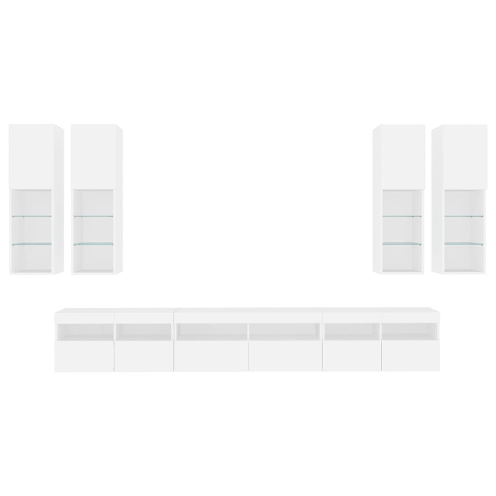 8721012471931_g_en_hd_5 vidaXL 7 Piece TV Wall Cabinet Set with LED Lights White - Image 8