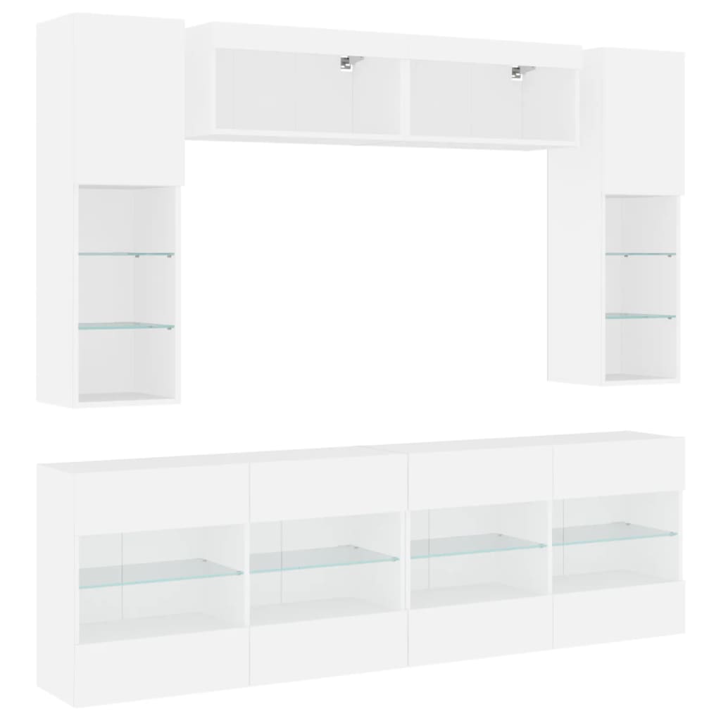 8721012472129_g_en_hd_1 vidaXL 6 Piece TV Wall Cabinet Set with LED Lights White - Image 4