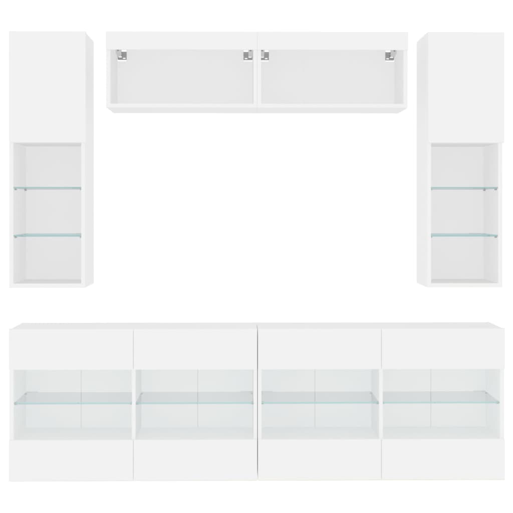 8721012472129_g_en_hd_4 vidaXL 6 Piece TV Wall Cabinet Set with LED Lights White - Image 7