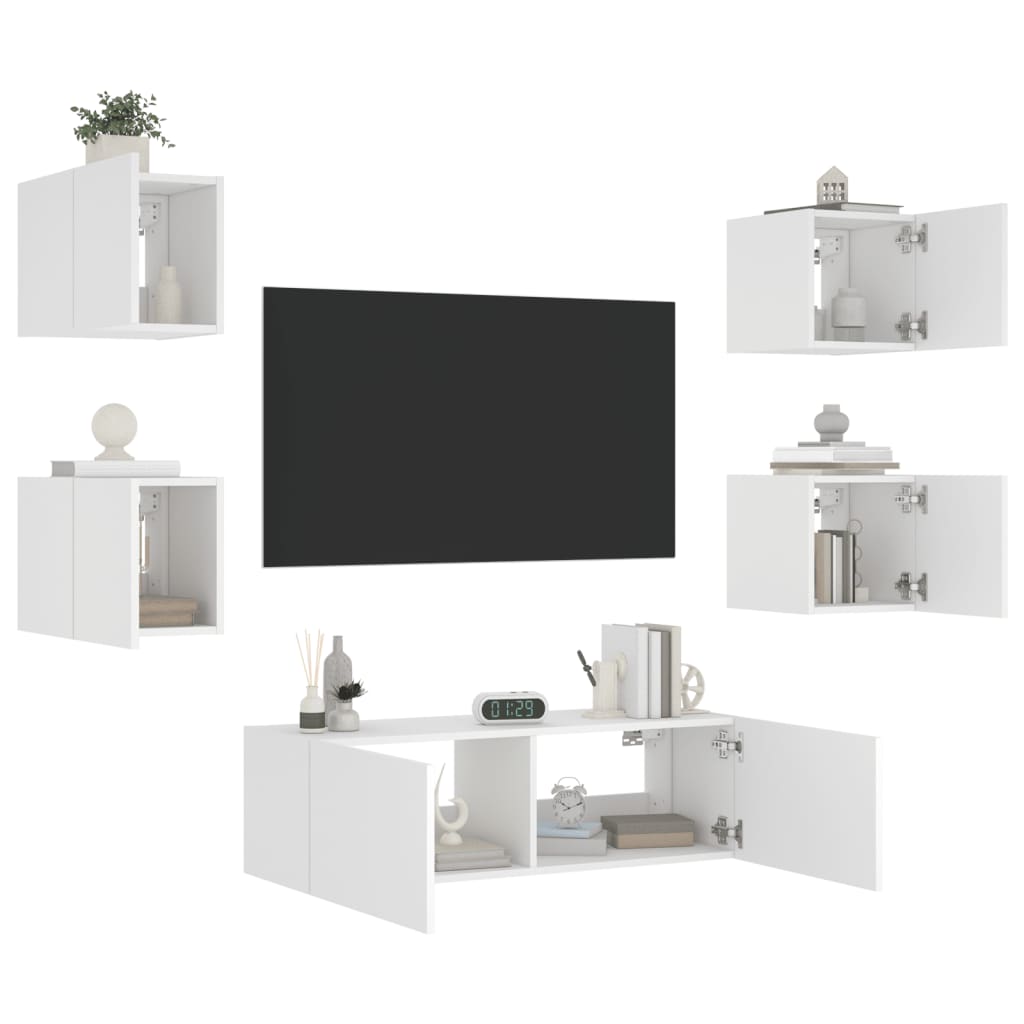 8721012472754_g_en_hd_3 vidaXL 5 Piece TV Wall Cabinets with LED Lights White - Image 6