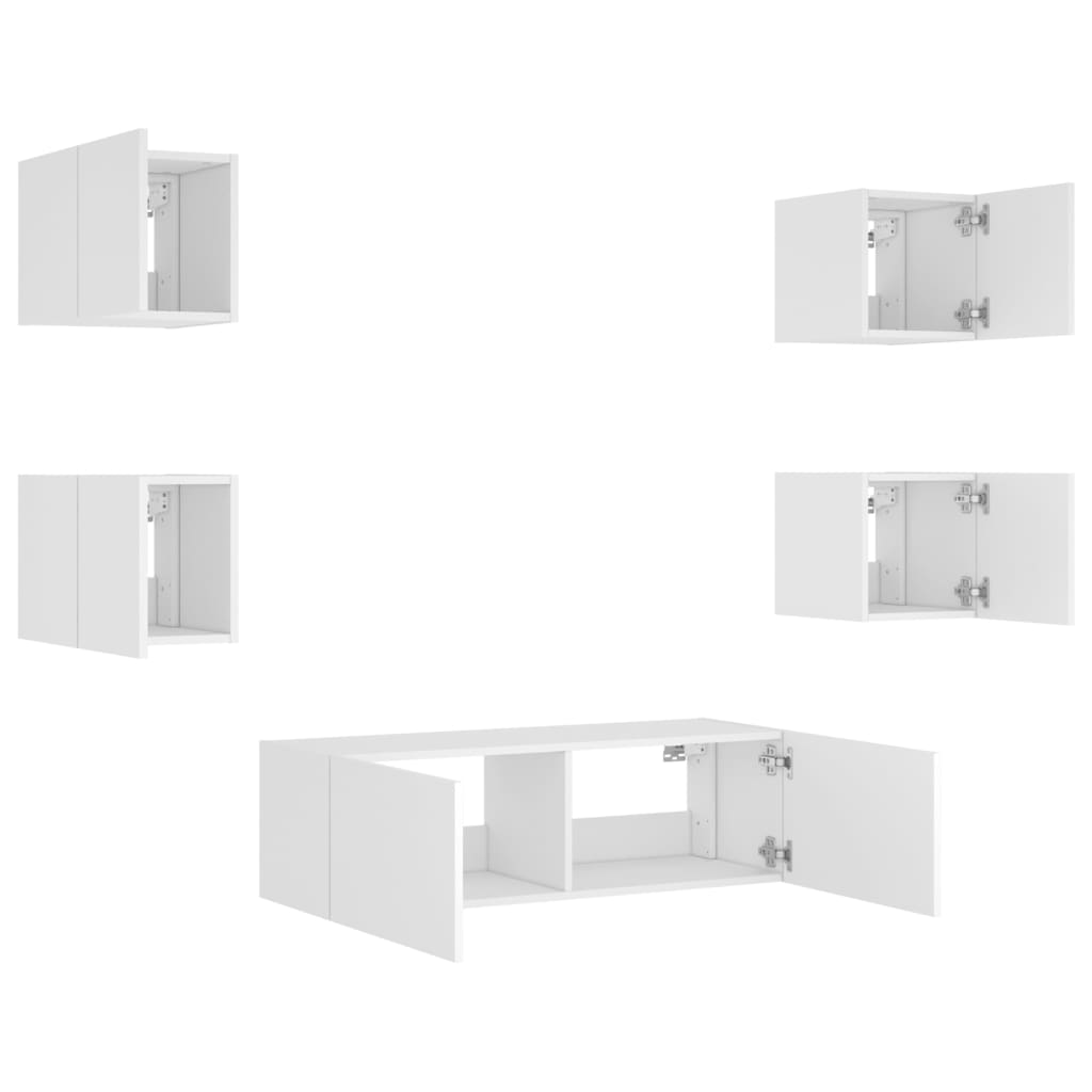 8721012472754_g_en_hd_4 vidaXL 5 Piece TV Wall Cabinets with LED Lights White - Image 7