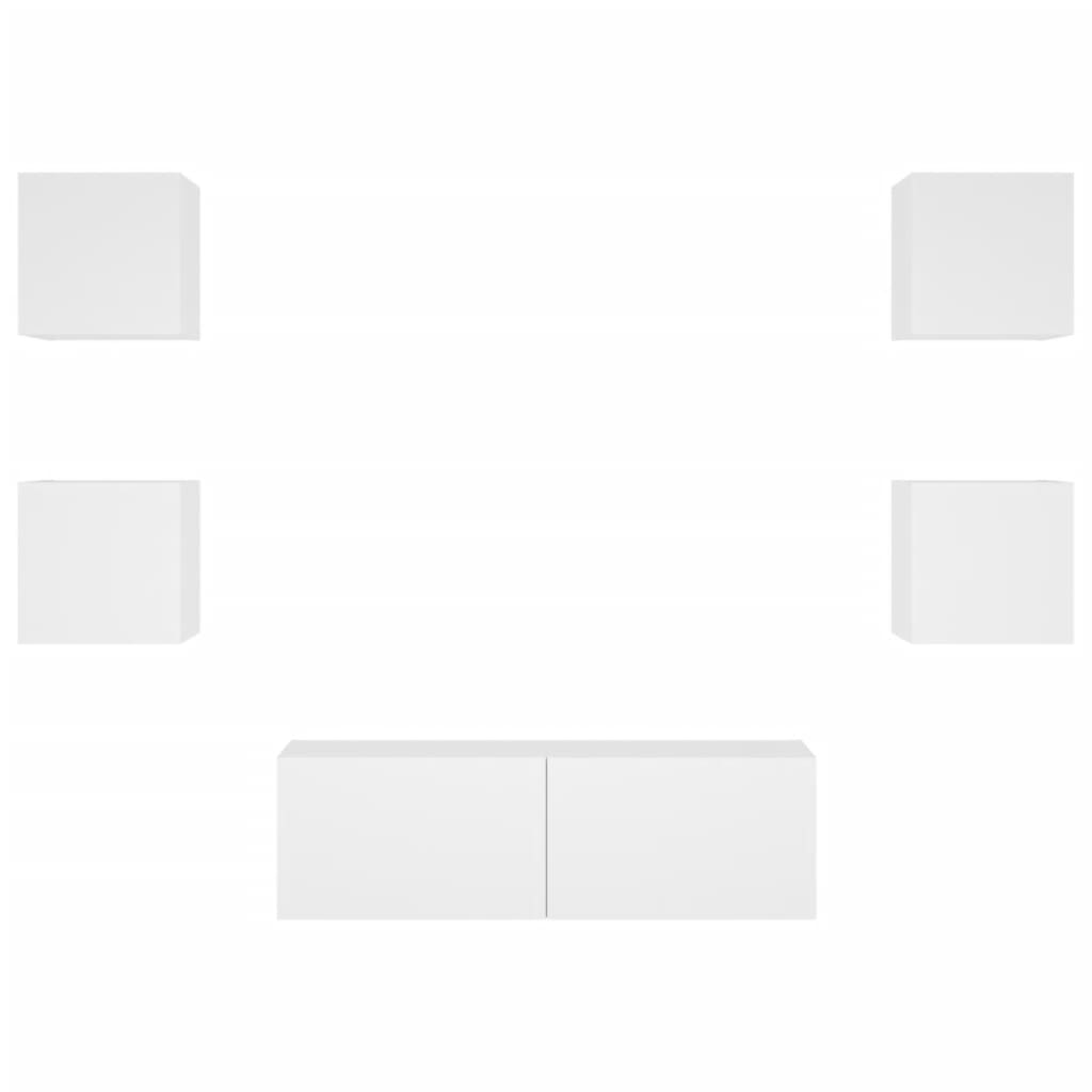 8721012472754_g_en_hd_5 vidaXL 5 Piece TV Wall Cabinets with LED Lights White - Image 8