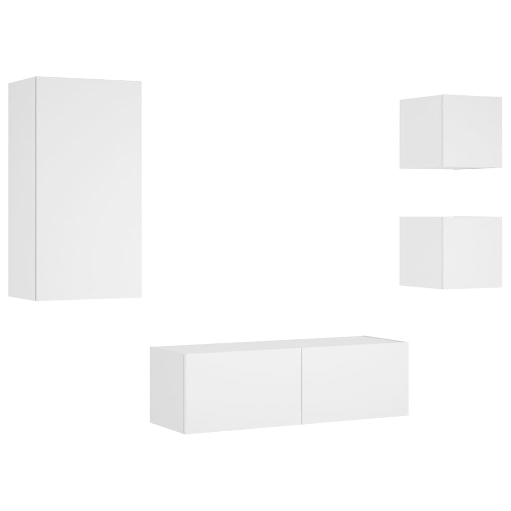 8721012472969_g_en_hd_1 vidaXL 4 Piece TV Wall Cabinets with LED Lights White - Image 4