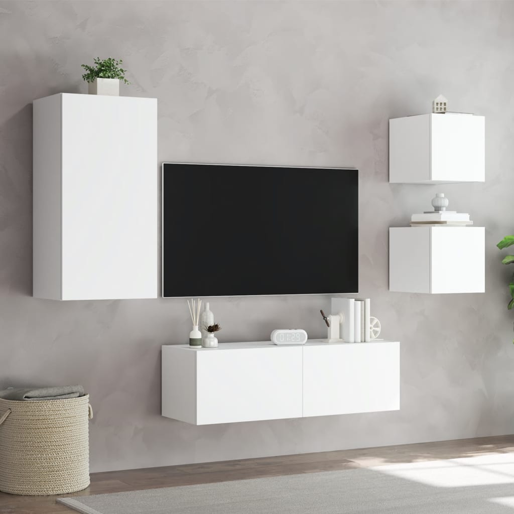 8721012472969_g_en_hd_3 vidaXL 4 Piece TV Wall Cabinets with LED Lights White - Image 6
