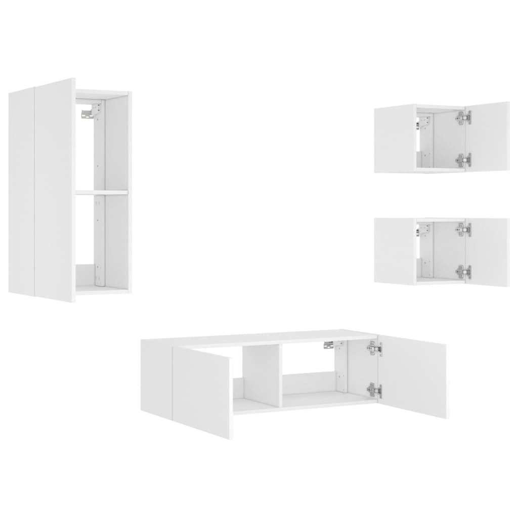 8721012472969_g_en_hd_4 vidaXL 4 Piece TV Wall Cabinets with LED Lights White - Image 7