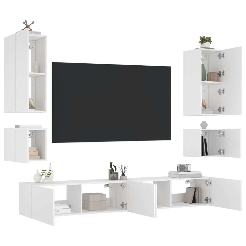 8721012473034_g_en_hd_2 vidaXL 6 Piece TV Wall Cabinets with LED Lights White - Image 5