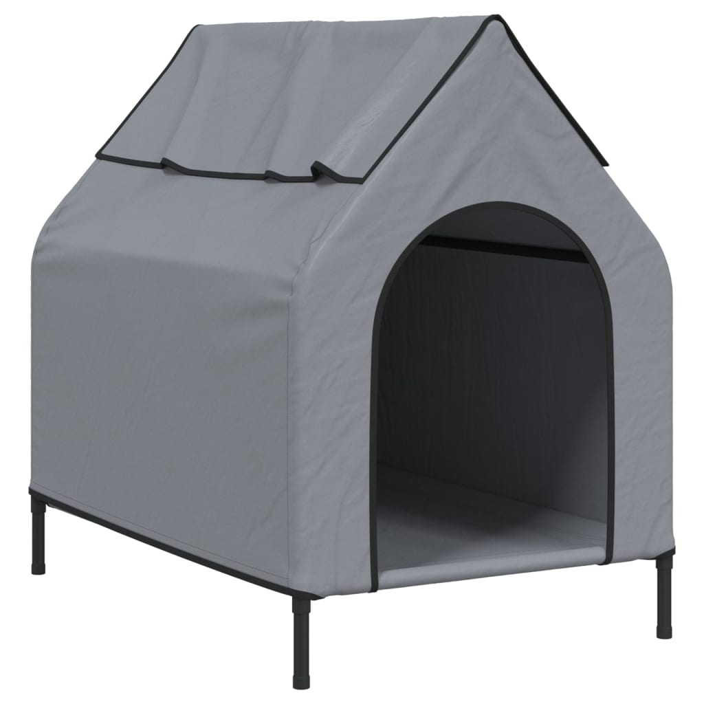 8721012474574_a_en_hd_1 vidaXL Dog House Light Grey Oxford Fabric and Steel - Image 2