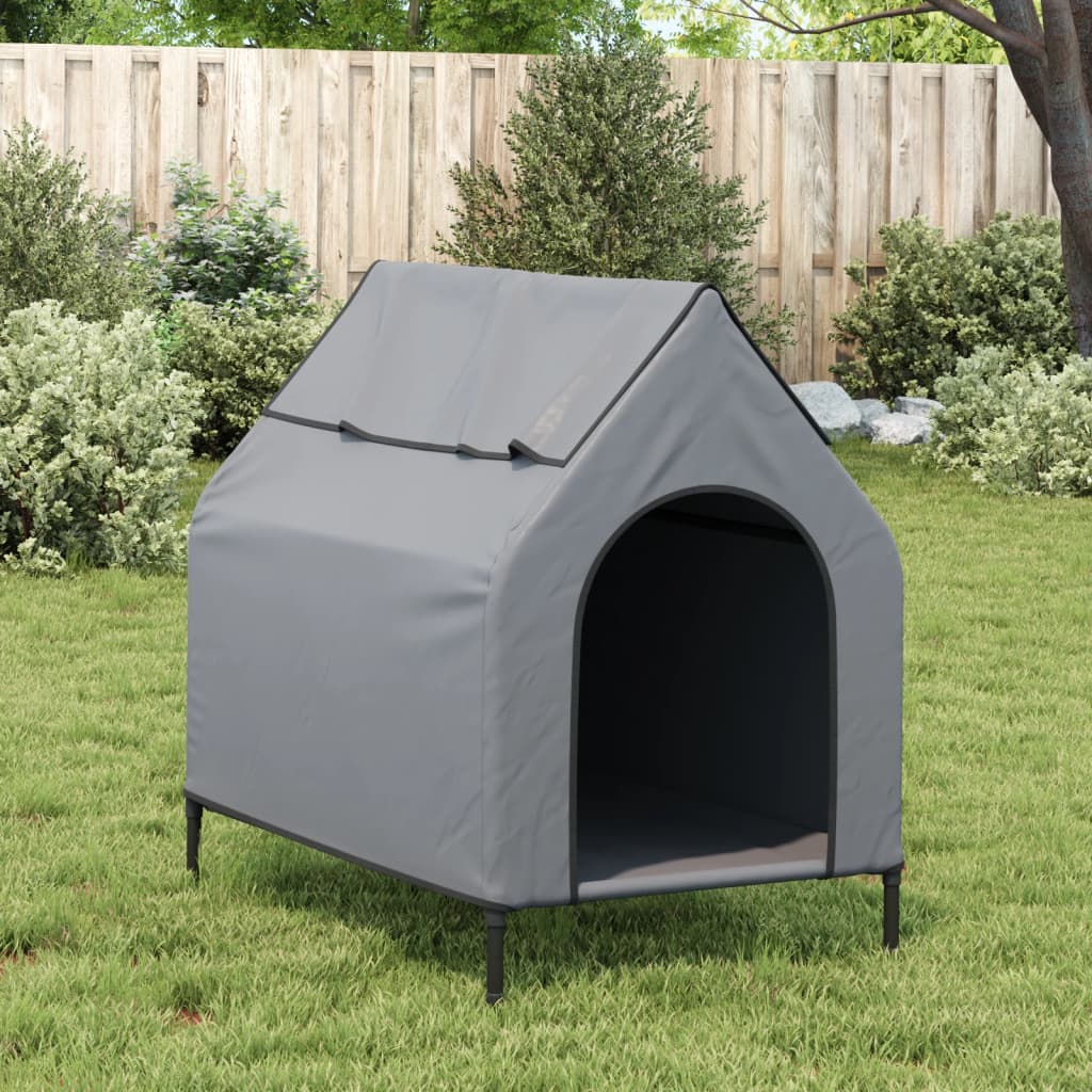 8721012474574_g_en_hd_1 vidaXL Dog House Light Grey Oxford Fabric and Steel - Image 3