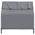 vidaXL Dog House Light Grey Oxford Fabric and Steel - Image 5