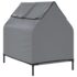 vidaXL Dog House Light Grey Oxford Fabric and Steel - Image 6