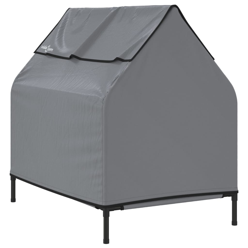 8721012474574_g_en_hd_4 vidaXL Dog House Light Grey Oxford Fabric and Steel - Image 6