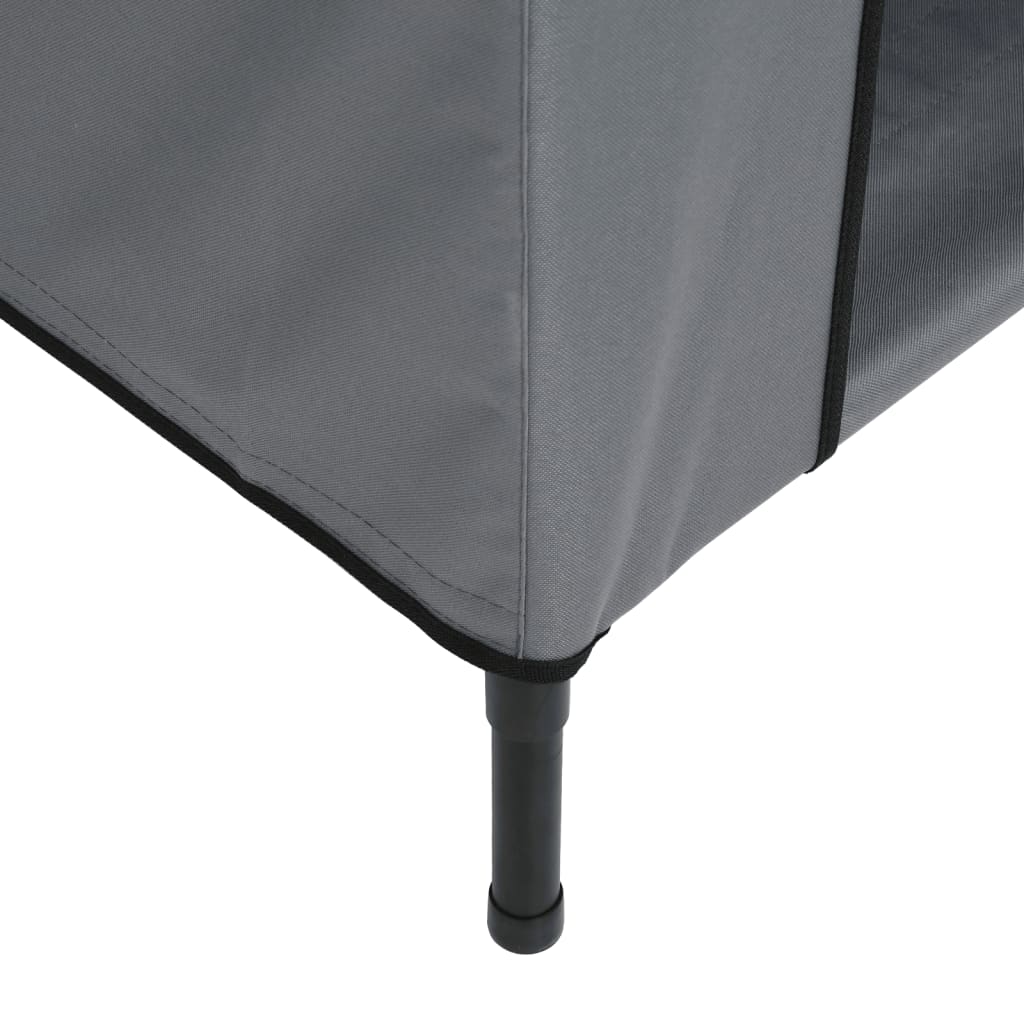 8721012474574_g_en_hd_7 vidaXL Dog House Light Grey Oxford Fabric and Steel - Image 9