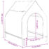 vidaXL Dog House Light Grey Oxford Fabric and Steel - Image 10
