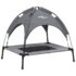 vidaXL Dog Bed with Canopy Anthracite Oxford Fabric and Steel - Image 2