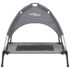 vidaXL Dog Bed with Canopy Anthracite Oxford Fabric and Steel - Image 4