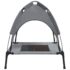 vidaXL Dog Bed with Canopy Anthracite Oxford Fabric and Steel - Image 5