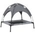 vidaXL Dog Bed with Canopy Anthracite Oxford Fabric and Steel - Image 6