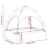 vidaXL Dog Bed with Canopy Anthracite Oxford Fabric and Steel - Image 9